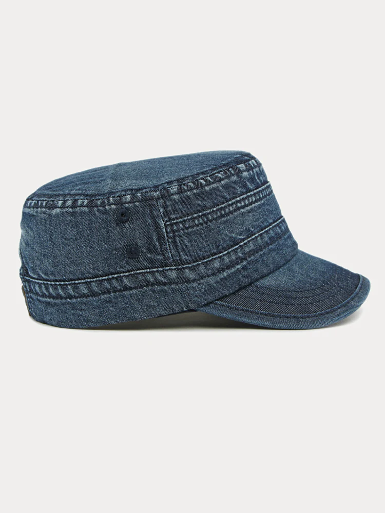 100% Cotton Washed Denim Army Caps - Image 10