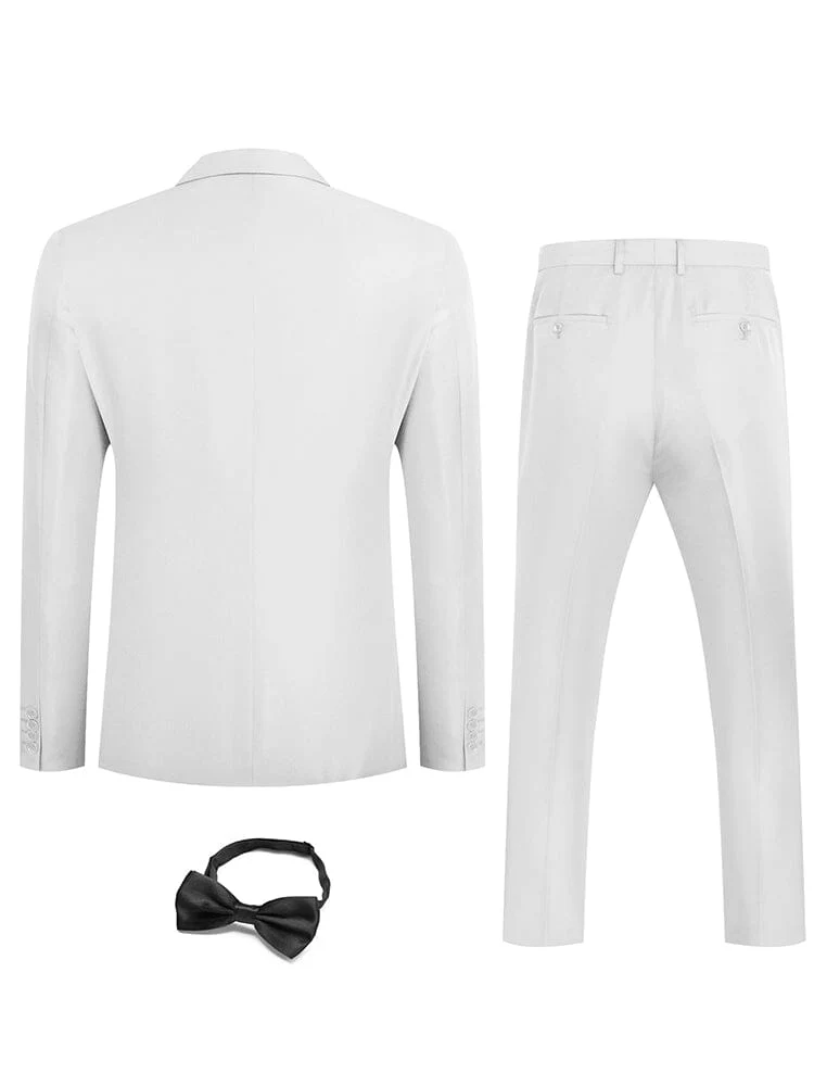 3 Piece Tuxedo Suit Set with Bow Tie (US Only) - Image 6