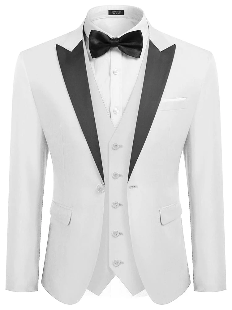 3 Piece Tuxedo Suit Set with Bow Tie (US Only) - Image 7