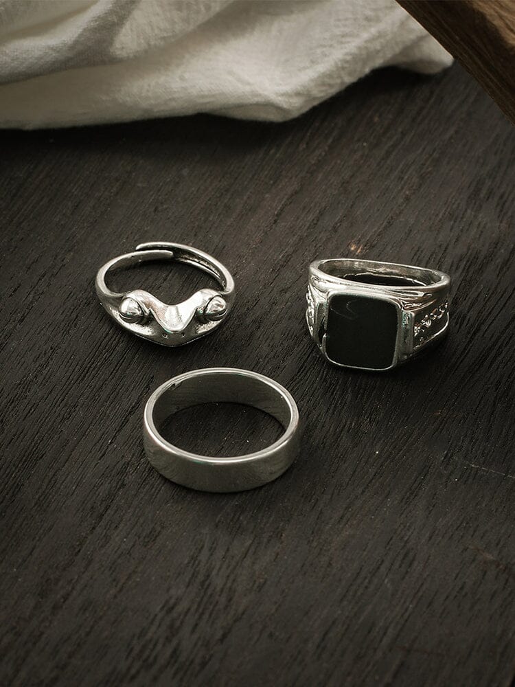 3Pcs Frog Stacking Rings Set - Image 4