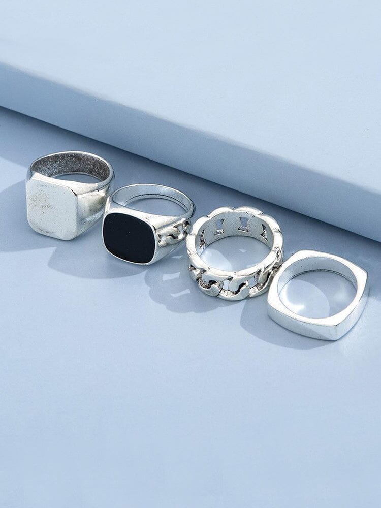 4Pcs Punk Rings Set - Image 4