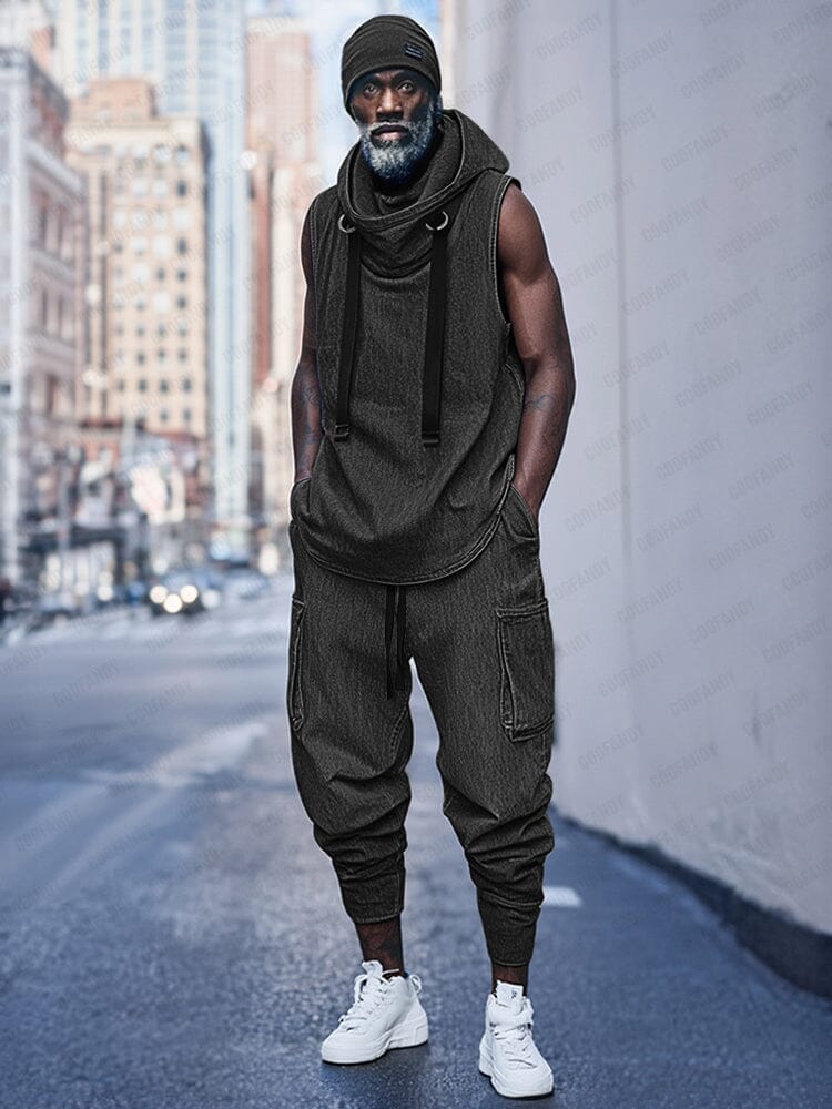 Active Denim 2-Piece Streetwear Set - Image 2