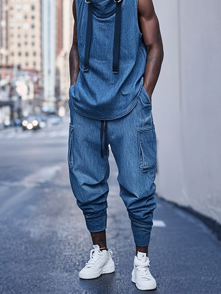 Active Denim 2-Piece Streetwear Set - Image 4