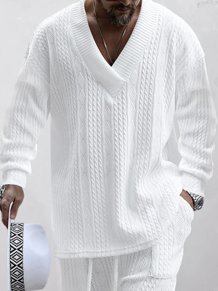 Athleisure Cable Jacquard Set - Image 10