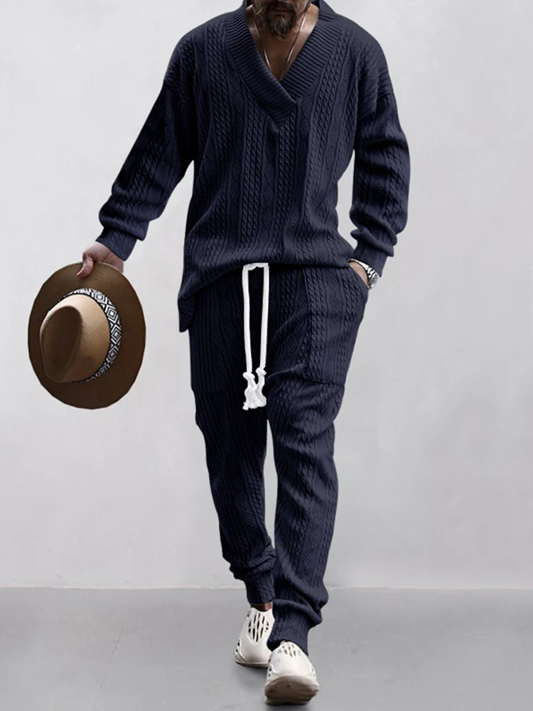 Athleisure Cable Jacquard Set - Image 5