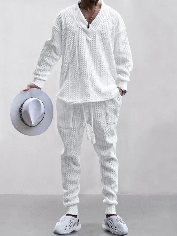 Athleisure Cable Jacquard Set - Image 6