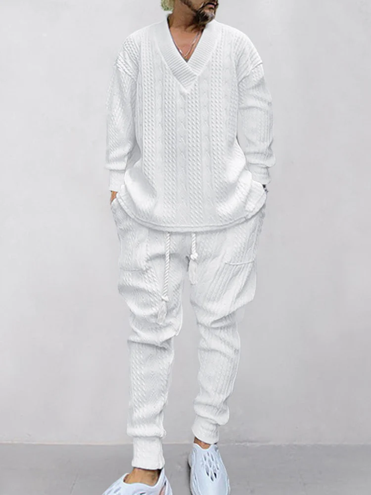 Athleisure Cable Jacquard Set - Image 7