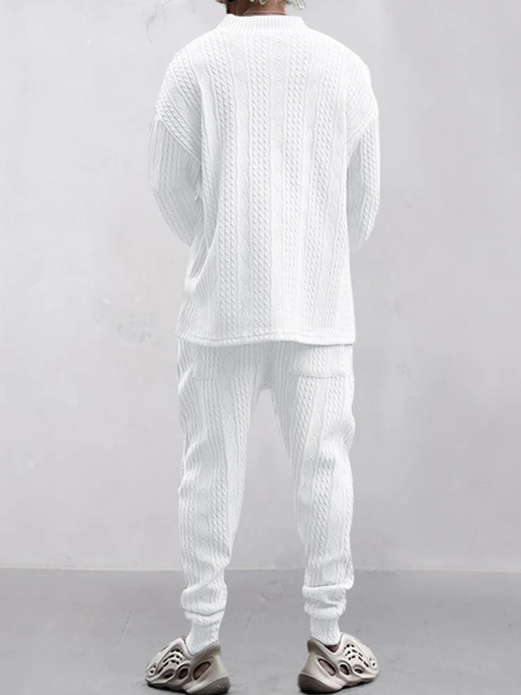 Athleisure Cable Jacquard Set - Image 9