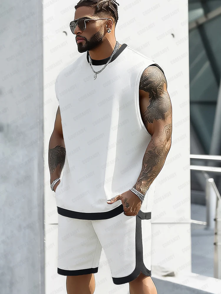 Athleisure Colorblock Trim Matching Set - Image 2