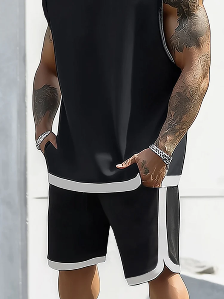 Athleisure Colorblock Trim Matching Set - Image 4
