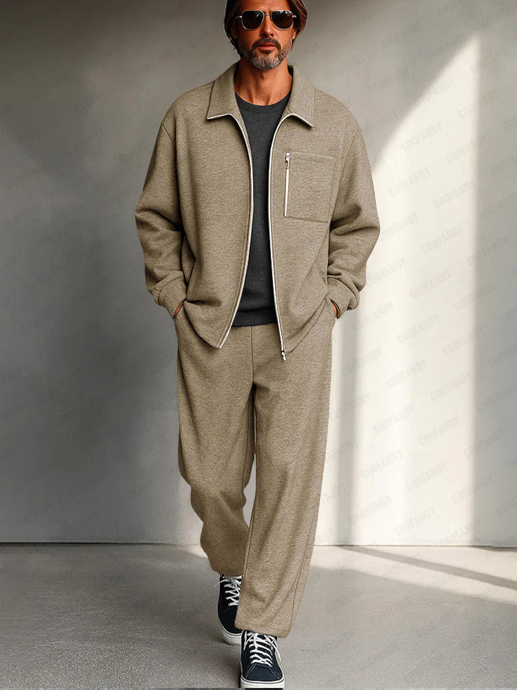 Athleisure Comfort Jacket Pants Set - Image 4