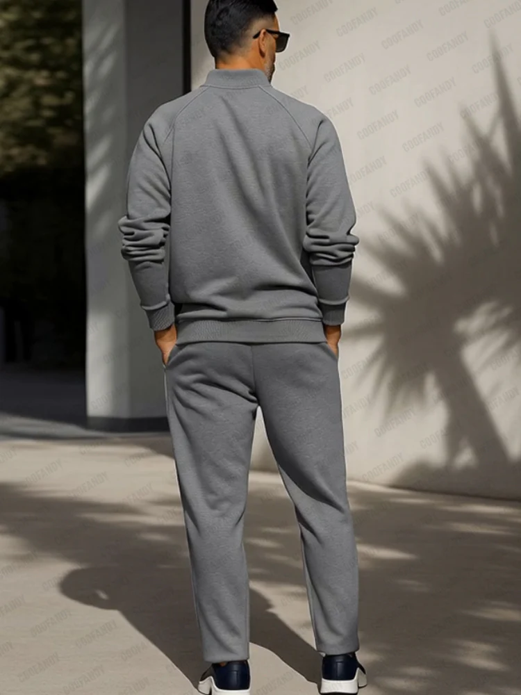 Athleisure Comfort Raglan Sleeve Jacket Set - Image 3