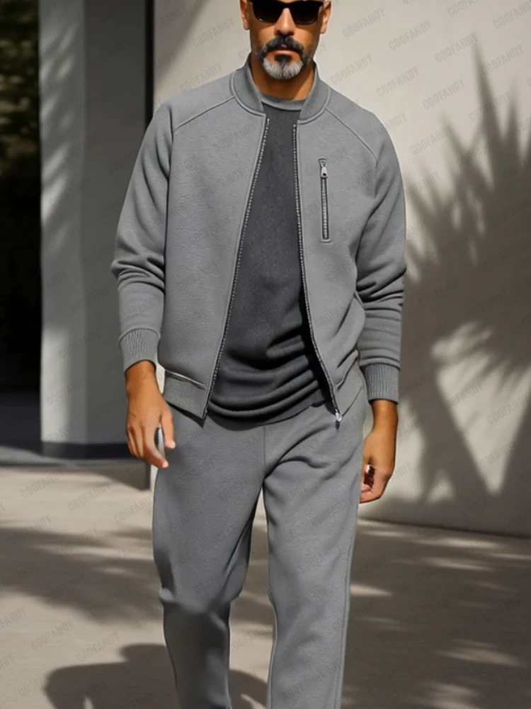 Athleisure Comfort Raglan Sleeve Jacket Set - Image 4