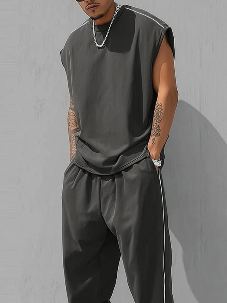 Athleisure Comfort Tank Top Pants Set - Image 3
