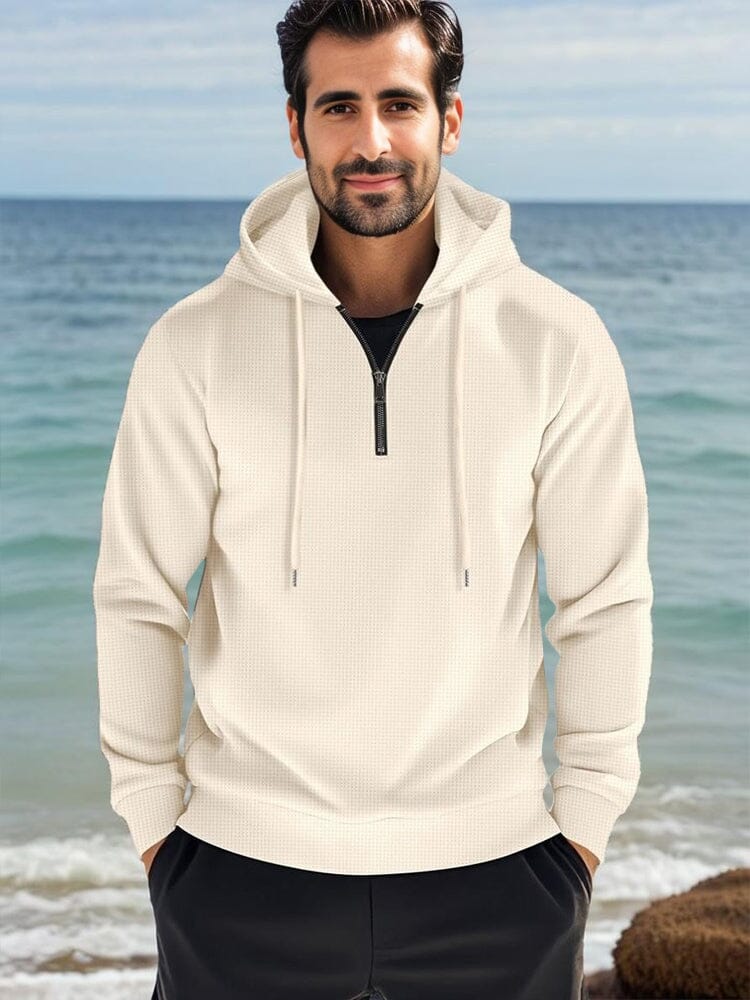 Athleisure Comfort Waffle Hoodie - Image 4