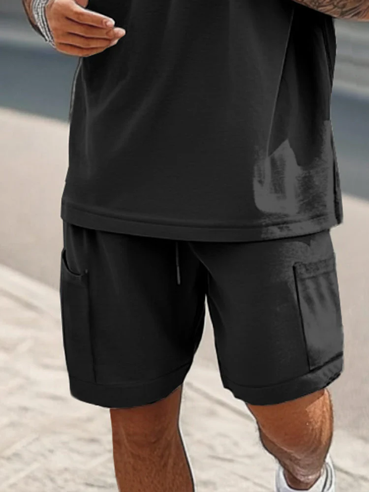 Athleisure Functional Pockets T-Shirt Set - Image 8