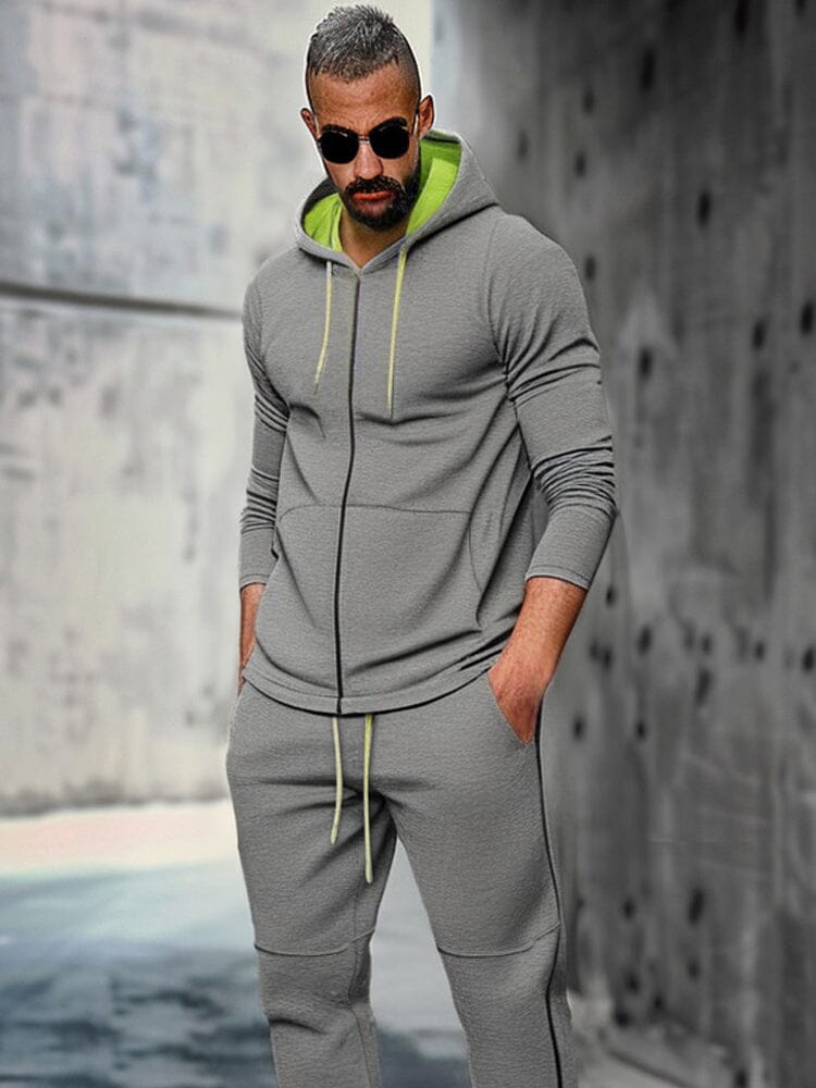 Athleisure Hooded Jacket Jogger Set - Image 3