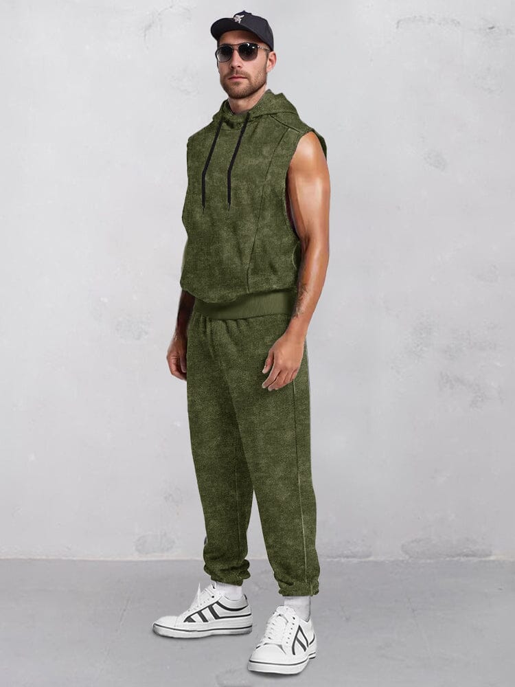 Athleisure Hooded Tank Top Set - Image 3