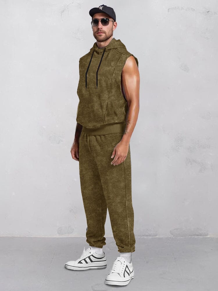 Athleisure Hooded Tank Top Set - Image 5