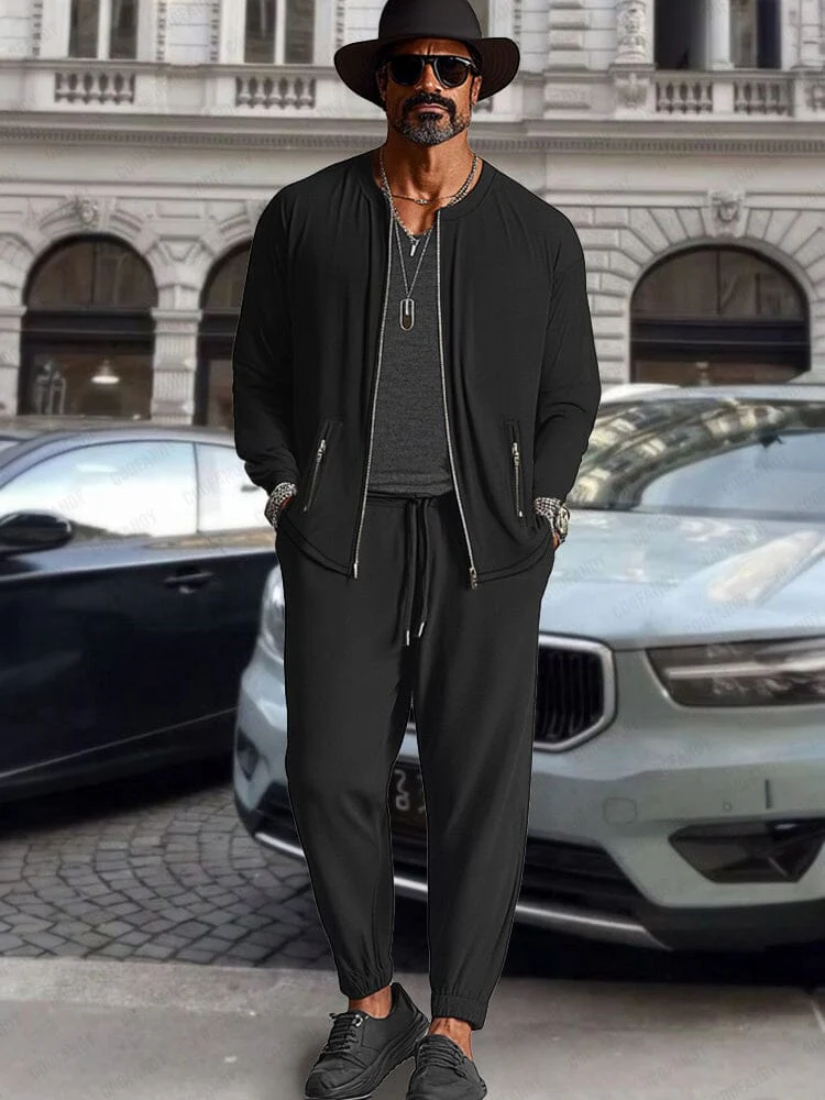 Athleisure Jacket Pants Set - Image 2
