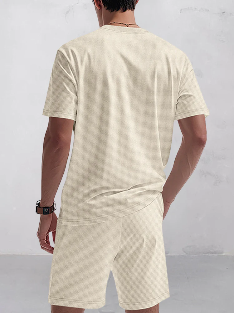 Athleisure Loose Fit waffle 2-Piece Set - Image 7
