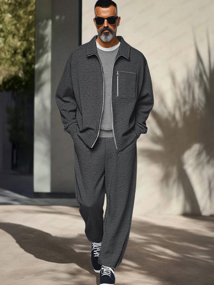 Athleisure Regular Fit Jacket Set - Image 3