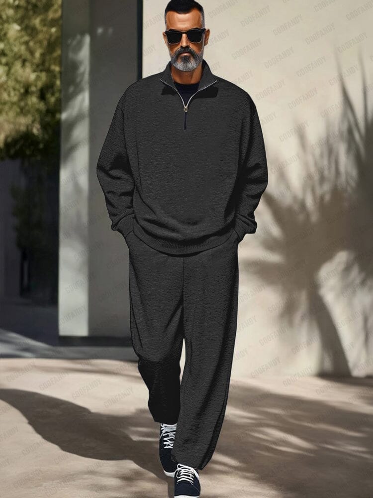 Athleisure Stand Collar 2-Piece Set - Image 2