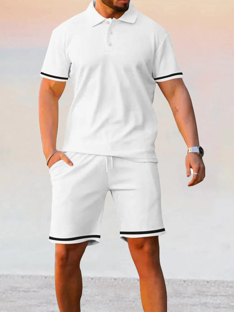 Athleisure Stretch Polo Shirt Sets - Image 4