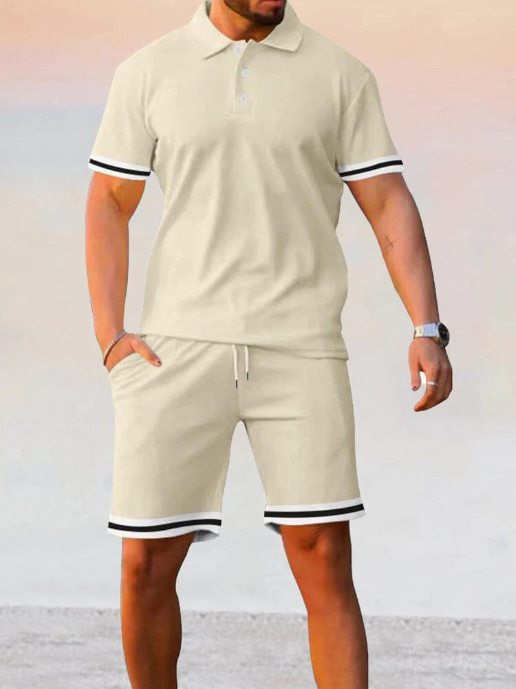 Athleisure Stretch Polo Shirt Sets - Image 5