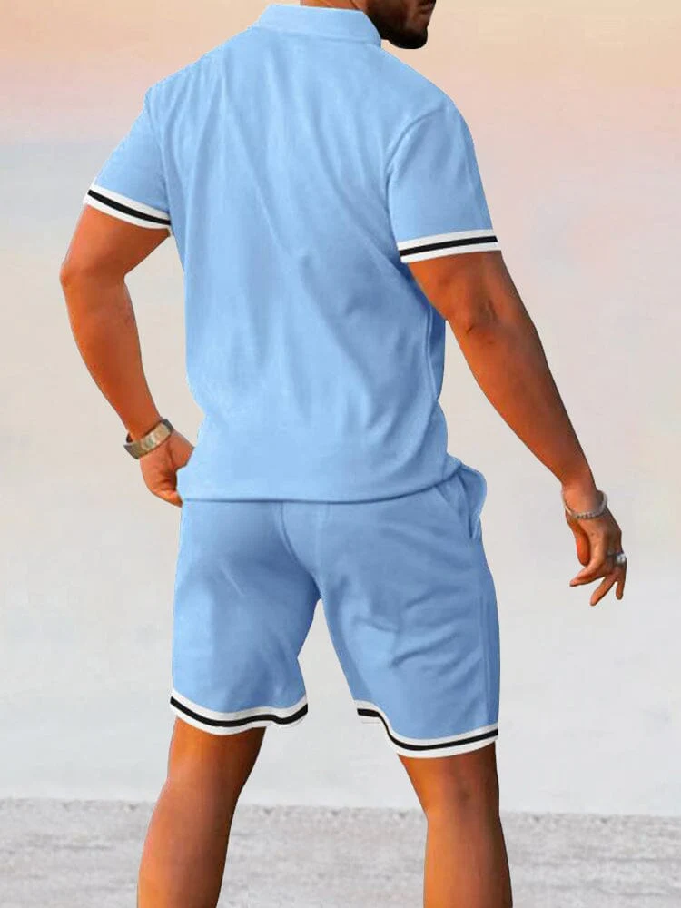 Athleisure Stretch Polo Shirt Sets - Image 8