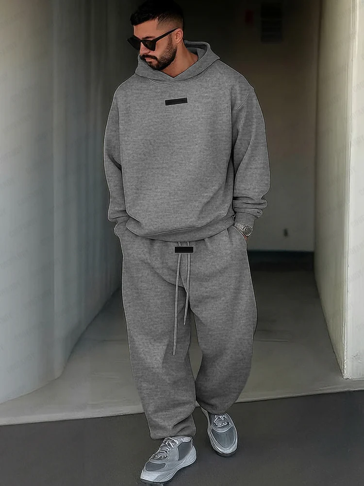 Athleisure Style Hoodie Pants Set - Image 2