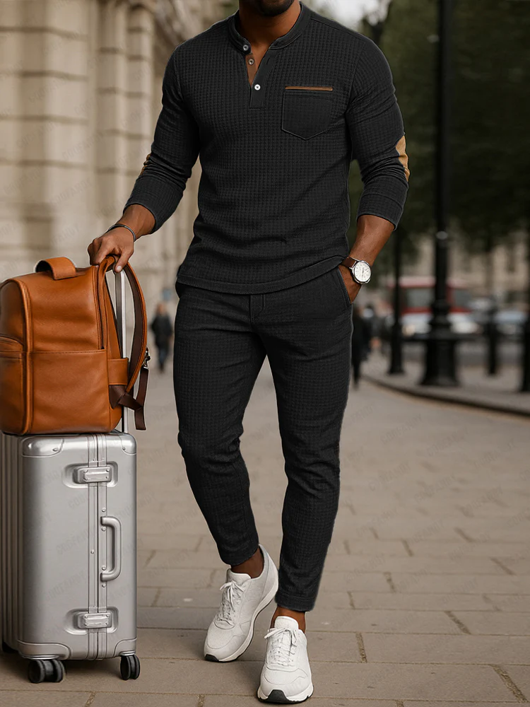 Athleisure Textured 2-Piece Matching Set - Image 2