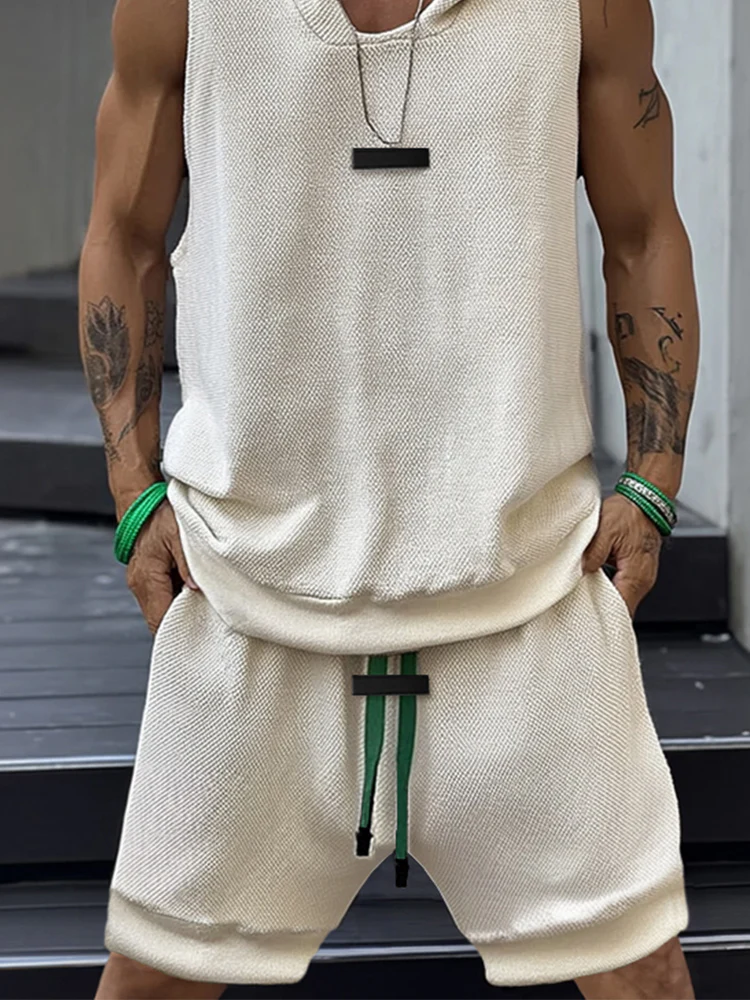 Athleisure Textured Hooded 2-Piece Set - Image 4