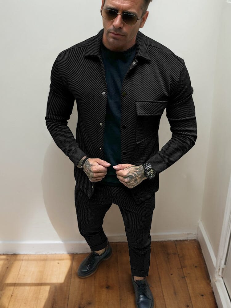 Athleisure Twill Jacket Set - Image 5