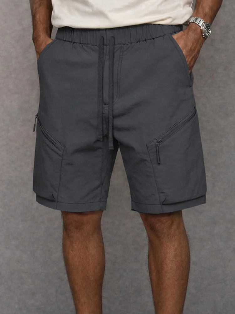 Athleisure Zip Pockets Cargo Shorts - Image 3
