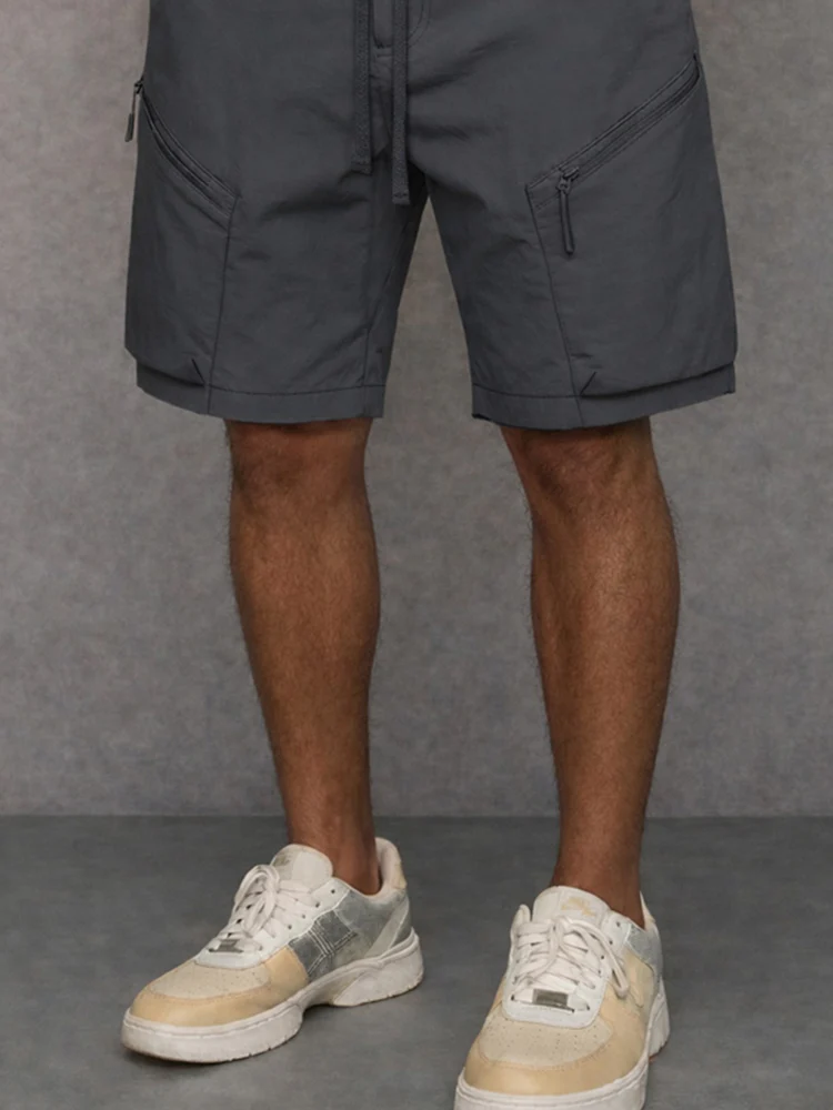 Athleisure Zip Pockets Cargo Shorts - Image 4