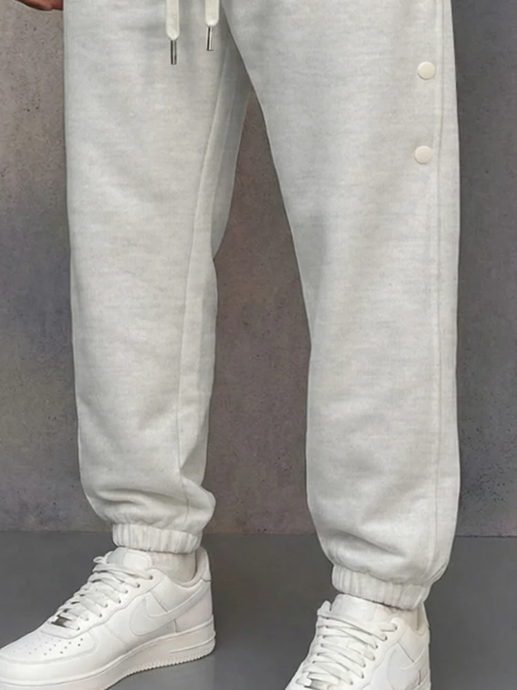 Athletic Casual Button Accent Joggers - Image 4