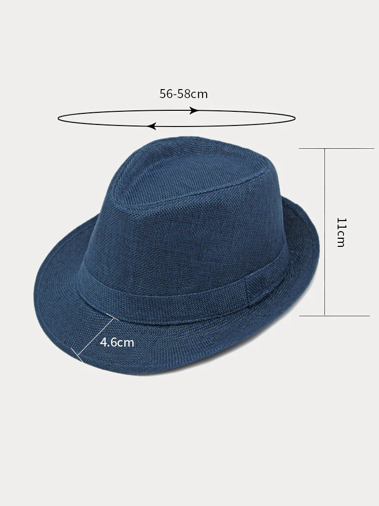 Beach Sun Protection 100% Cotton Fedora Hat - Image 12