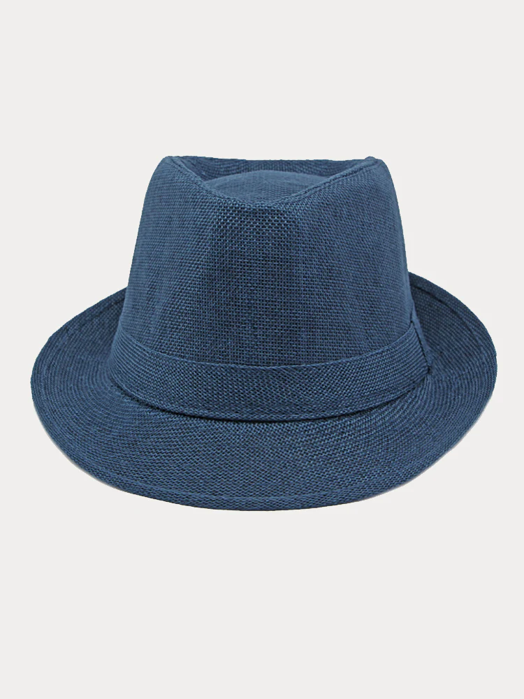 Beach Sun Protection 100% Cotton Fedora Hat - Image 14