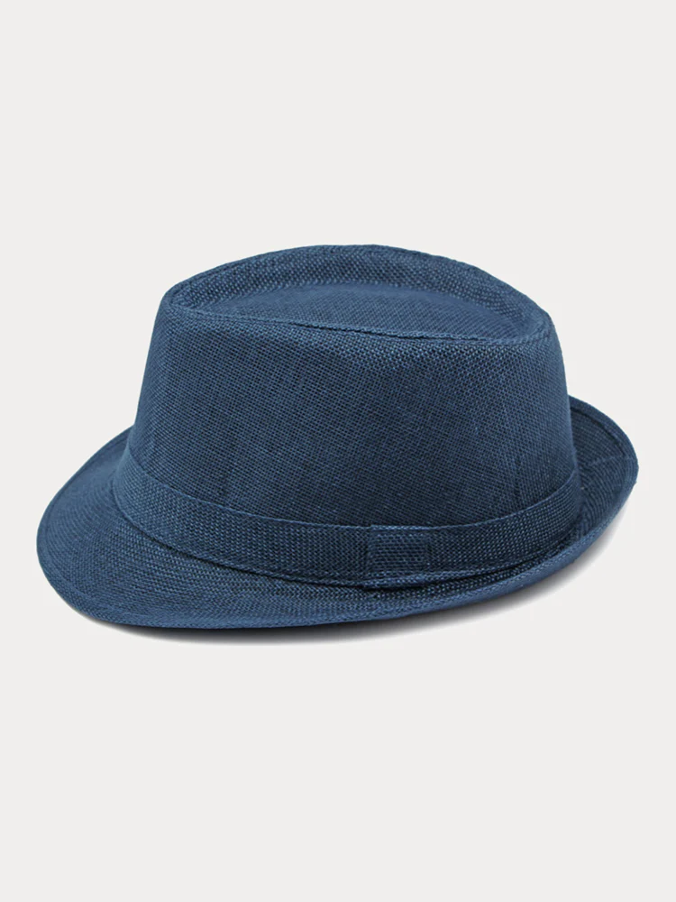 Beach Sun Protection 100% Cotton Fedora Hat - Image 15