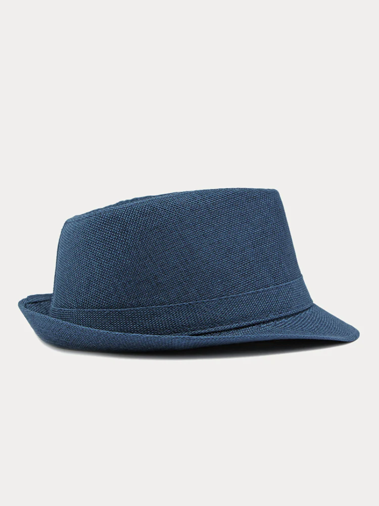 Beach Sun Protection 100% Cotton Fedora Hat - Image 18