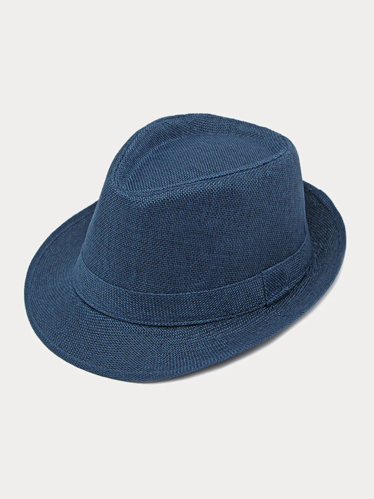 Beach Sun Protection 100% Cotton Fedora Hat - Image 2