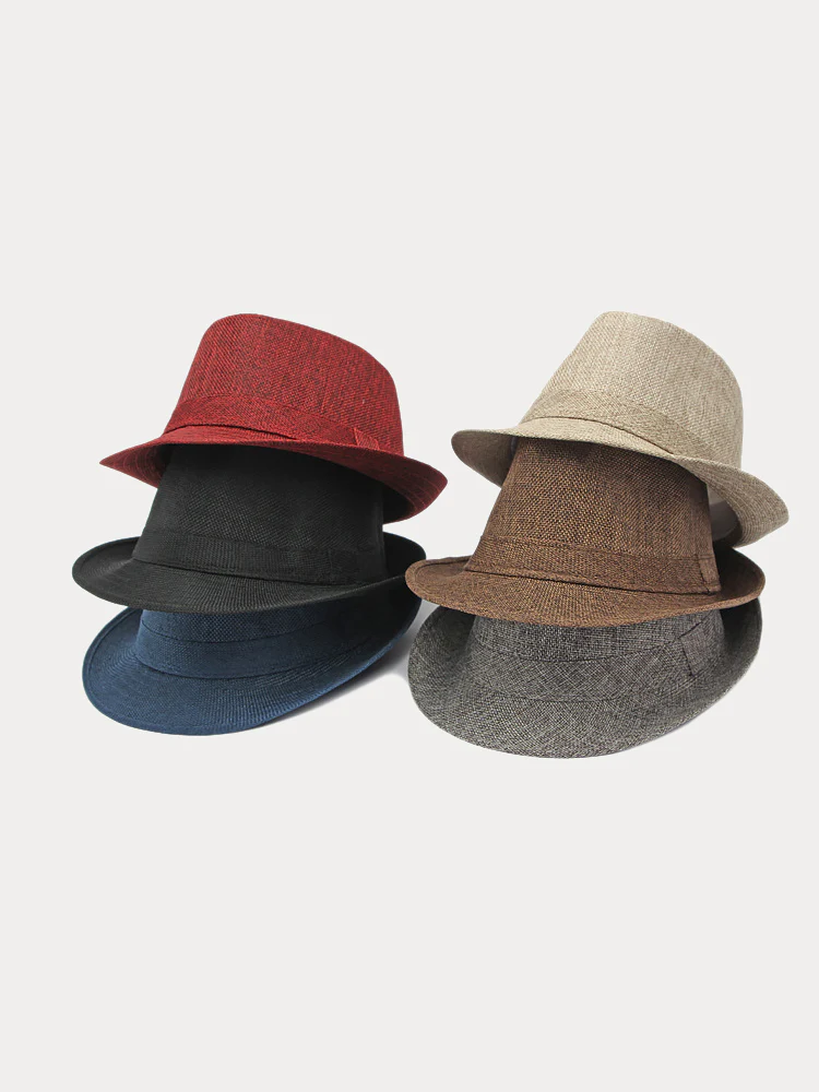 Beach Sun Protection 100% Cotton Fedora Hat - Image 20