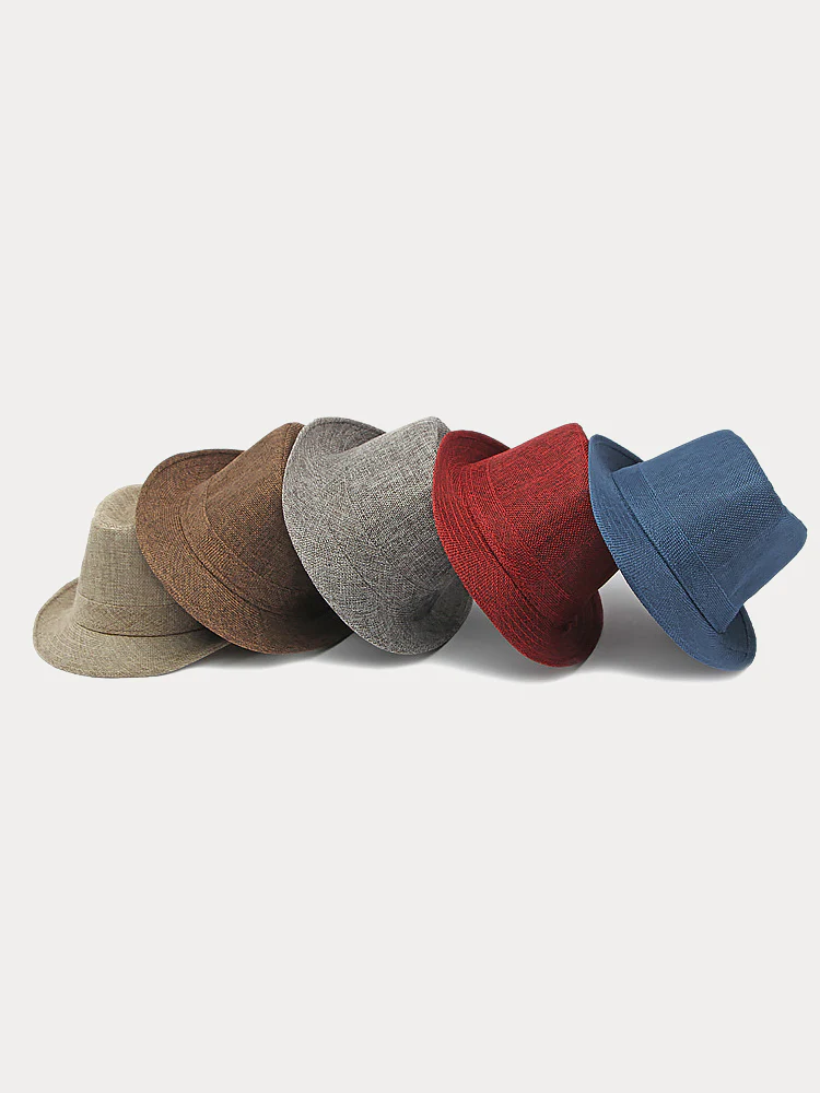 Beach Sun Protection 100% Cotton Fedora Hat - Image 21