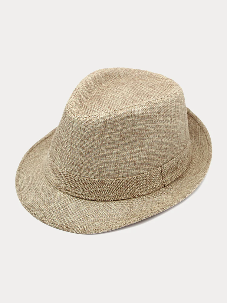 Beach Sun Protection 100% Cotton Fedora Hat - Image 3