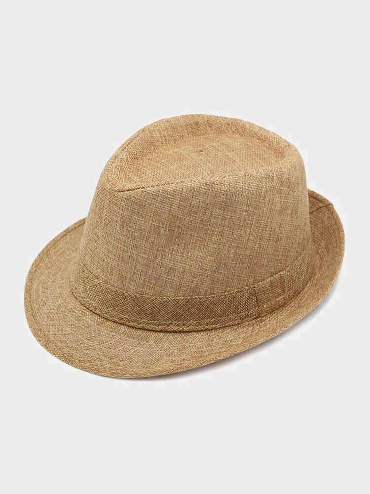 Beach Sun Protection 100% Cotton Fedora Hat - Image 4