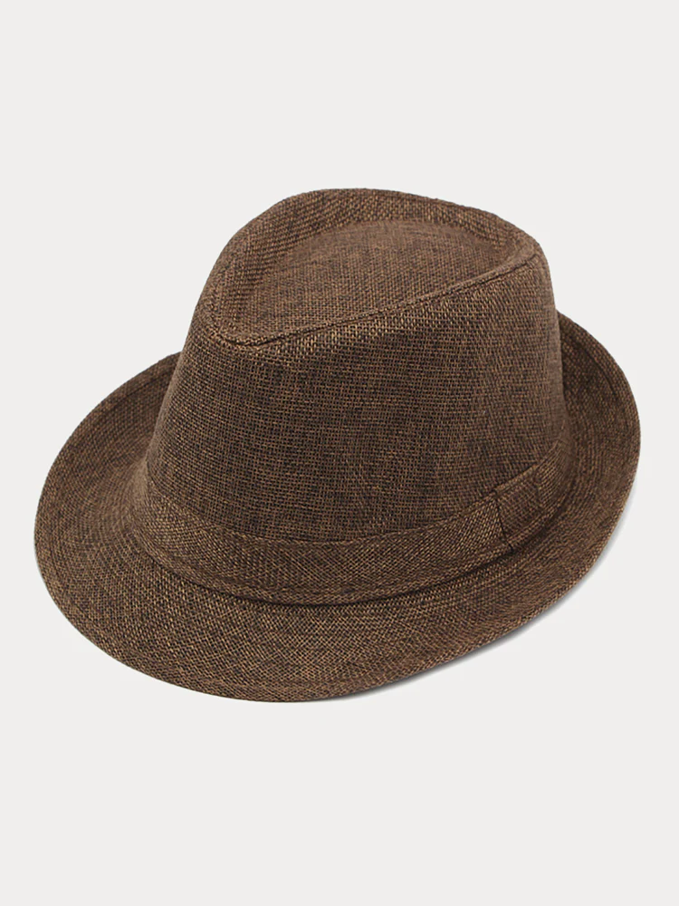Beach Sun Protection 100% Cotton Fedora Hat - Image 6