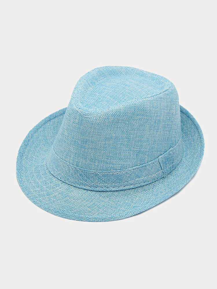 Beach Sun Protection 100% Cotton Fedora Hat - Image 7