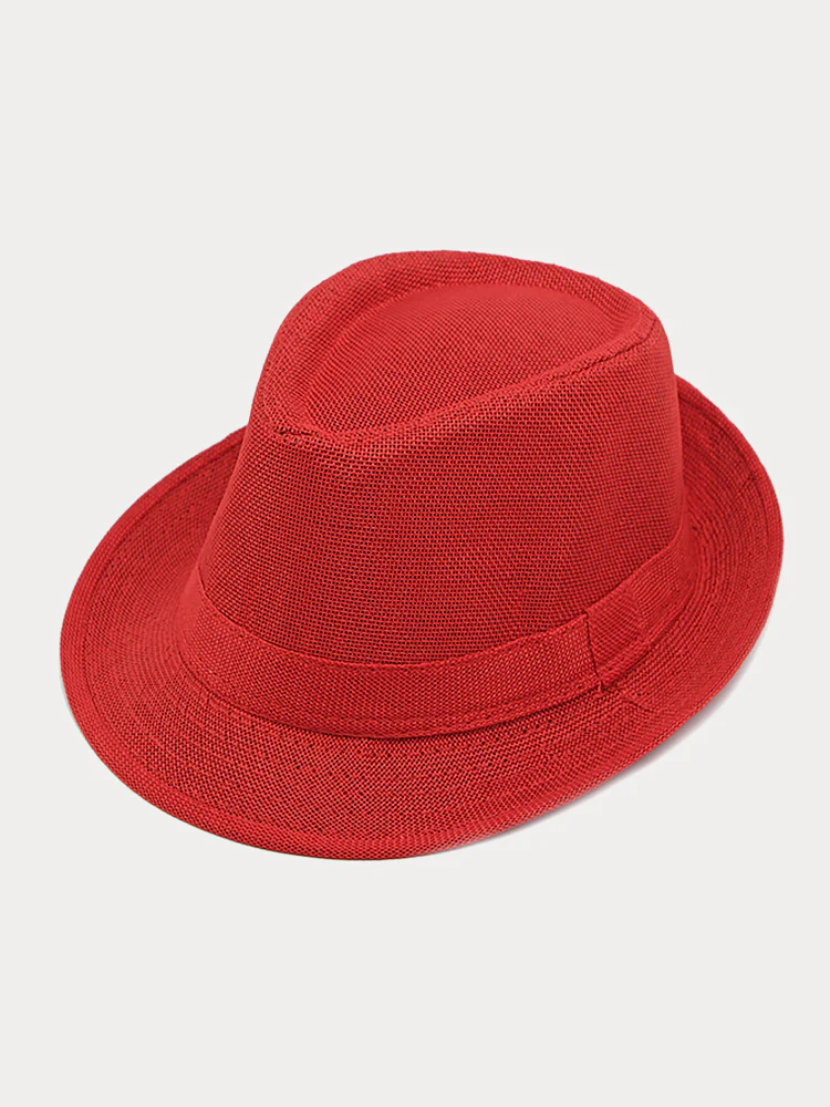 Beach Sun Protection 100% Cotton Fedora Hat - Image 8