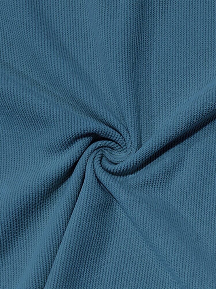 Beathable Corduroy Polo Shirt - Image 8